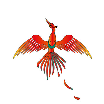 神秘的金鳥與羽毛的火