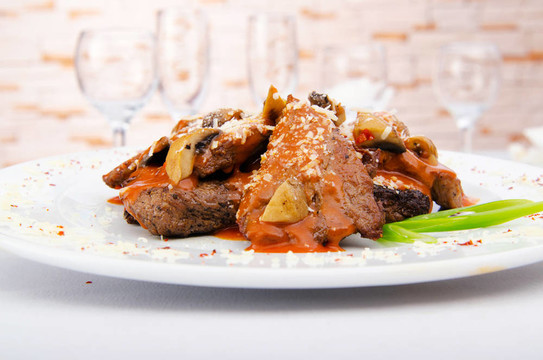 盤子里的肉