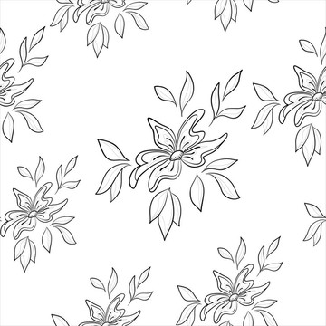 花背景；輪廓