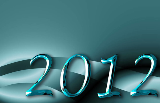 2012新年快樂背景與分隔開；
