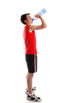 運(yùn)動人飲用瓶裝水