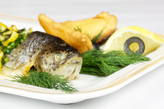 烤鱒魚