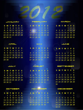 2012日歷