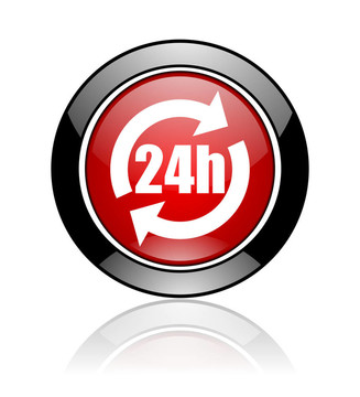 24小時服務圖標