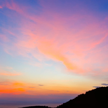 日落時的天空
