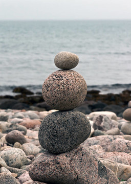 海灘上的石頭