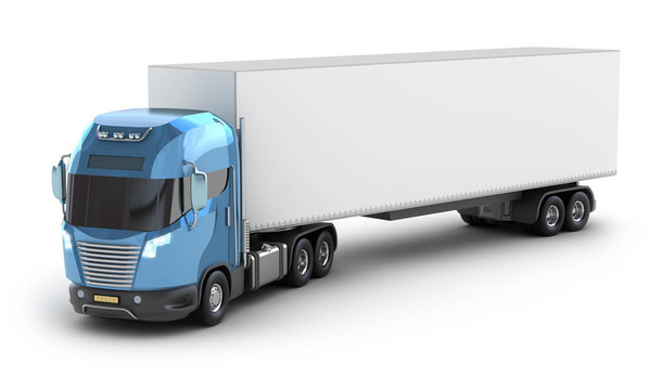 具有集裝箱的現(xiàn)代卡車