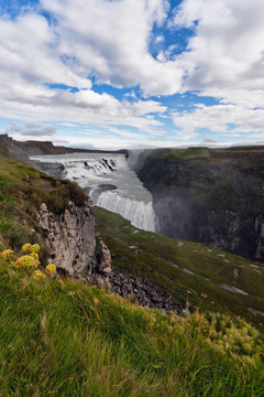 冰岛黄金瀑布瀑布