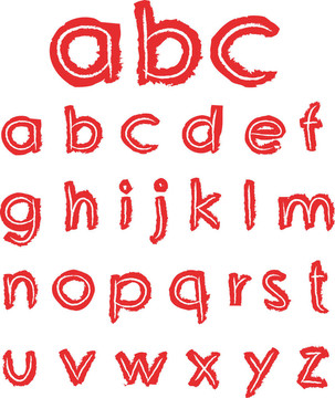 手繪小字母