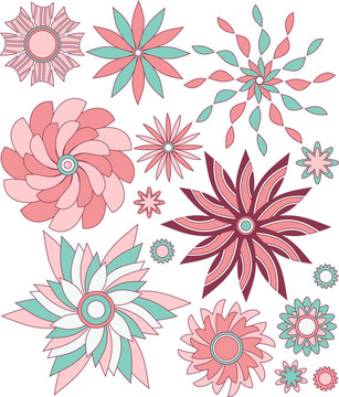 粉紅花飾品
