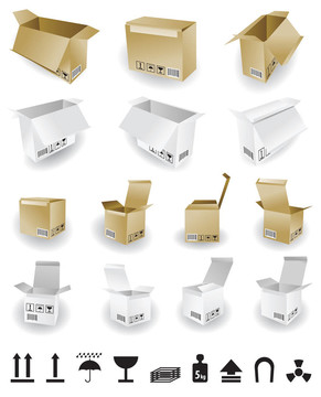 航運箱向量和圖標(biāo)