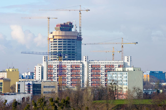 在建的大型建筑，很少有起重機(jī)
