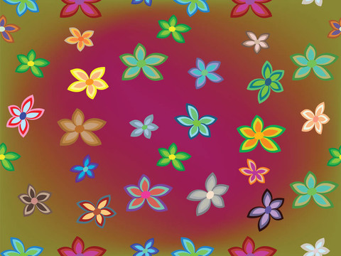 無縫的花