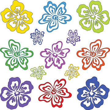 摘要花；集；象形文字