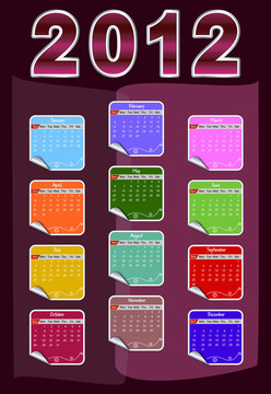 2012日歷