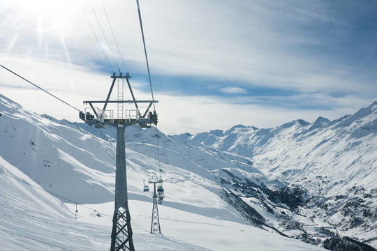 滑雪場hohrgurgl。奧地利