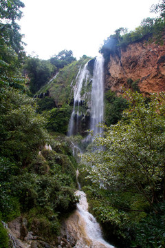 Erawan Waterfall；Kanchanaburi；泰國(guó)