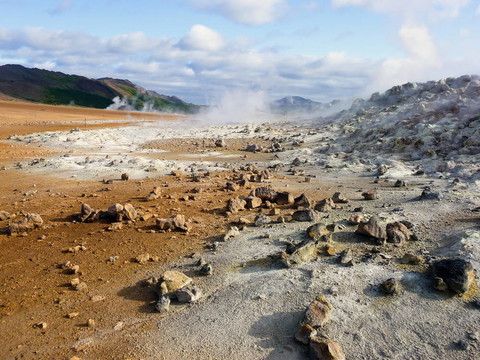 冰島的沙漠景觀
