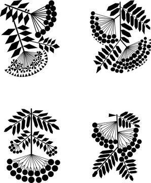 花楸樹枝化