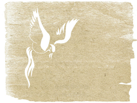 墜落的鳥在垃圾背景