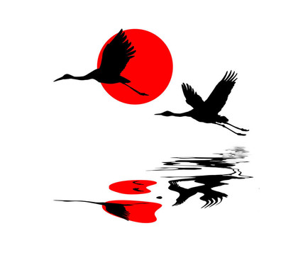 天空中的起重機(jī)插圖