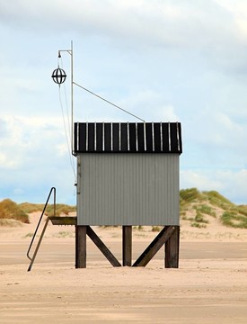 在海灘上的小屋