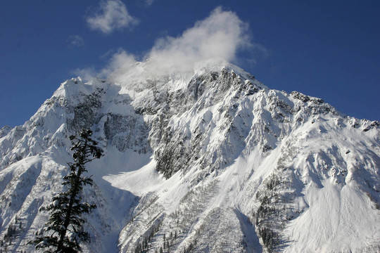 高加索山脈山區(qū)滑雪勝地