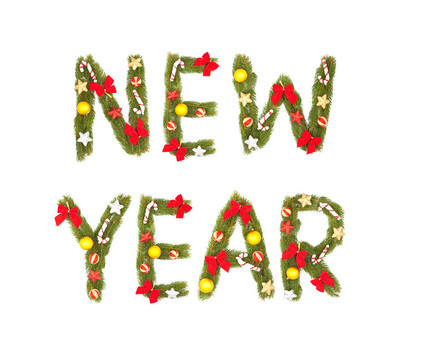 新年前夕的問候。
