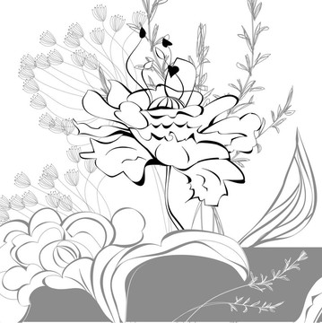 用鮮花設(shè)計卡片模板