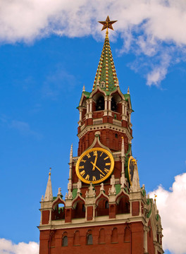 Kremlin鐘塔；莫斯科；Rus