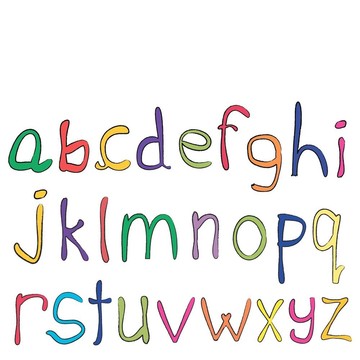 手工制作的字母