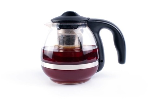 帶茶的玻璃茶壺