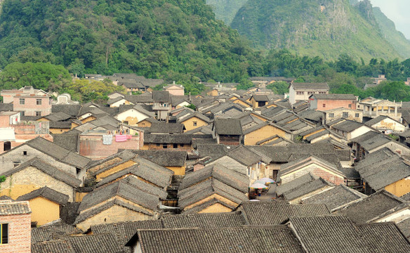 在中國(guó)廣西黃姚古跡