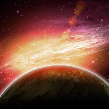 太空中的行星