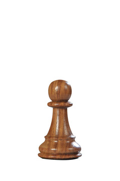 木制棋：Pawn（黑色）