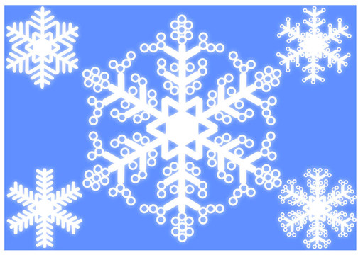白色雪花