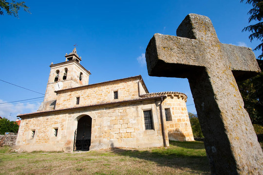 教堂quisicedo；Burgos；卡斯蒂利亞-列昂；西班牙