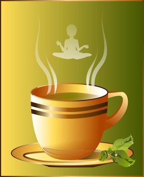 綠茶。