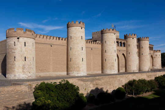 aljaferia宮；Zaragoza；Aragon；西班牙