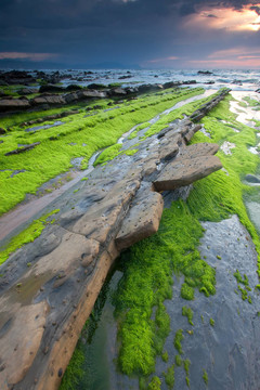 海灘barrika；Bizkaia；巴斯克自治區(qū)；西班牙