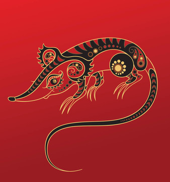 中國的星座。年鼠
