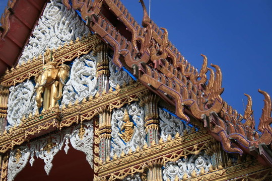 佛教寺院；曼谷；泰國(guó)。