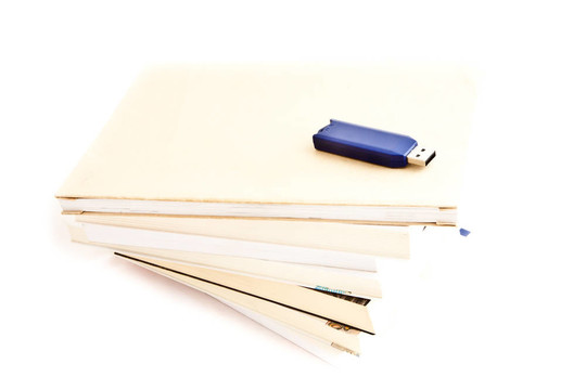 記憶的書籍和USB