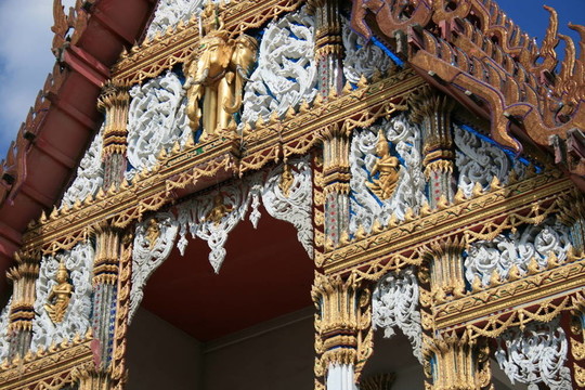 泰國；佛教寺院。