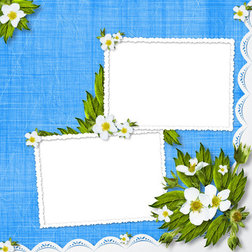 祝賀與框架和鮮花的節(jié)日