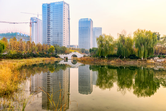 新區(qū)CBD 水系園林景觀