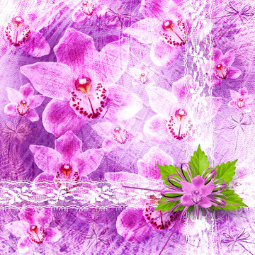 邀請或祝福一束束鮮花卡
