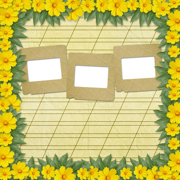 祝賀幻燈片和黃色花的節(jié)日