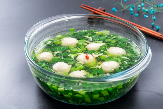 魚丸菜心煲