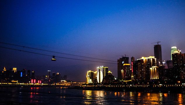 長江索道夜景